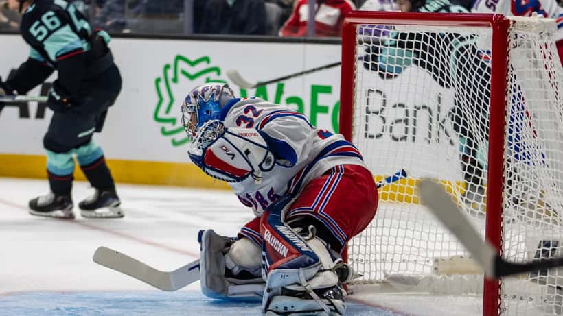 Jonathan Quick New York Rangers jääkiekon maalivahtina pelissä