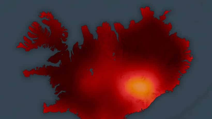 Hitabylgja á Íslandi maí 2026, NASA myndskeið af hlýnun