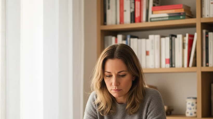 Frau liest Liebeshoroskop auf Smartphone — wann ist professionelle Beziehungsberatung sinnvoller?