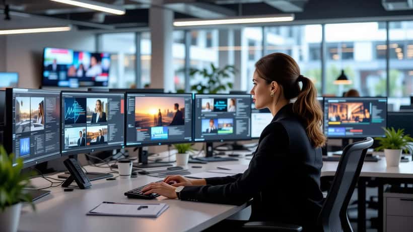 Journaliste professionnelle travaillant dans une rédaction française en 2026