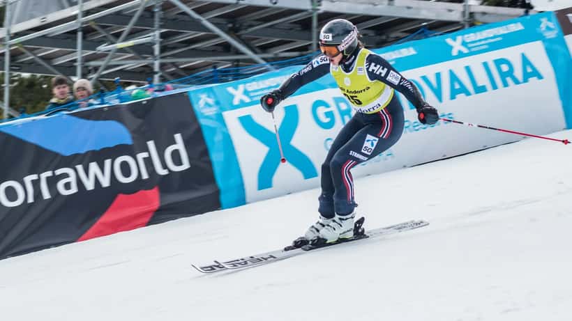Maria Therese Tviberg beim Riesenslalom in Grandvalira 2023