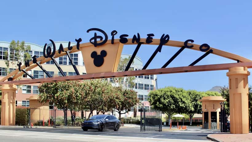 Walt Disney Studios entrance in Burbank, California