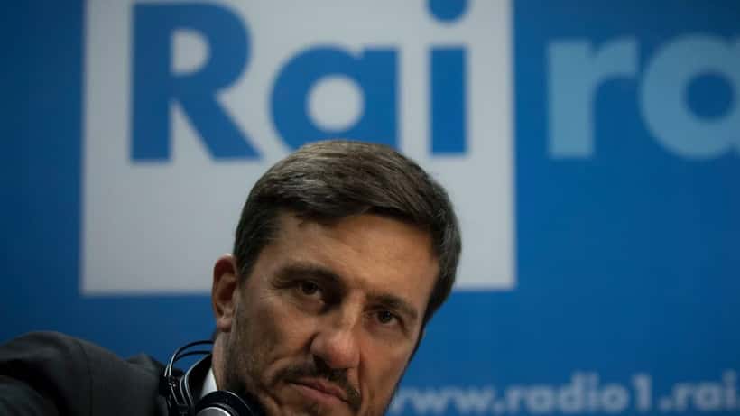 Paolo Corsini direttore Approfondimento RAI durante conferenza stampa