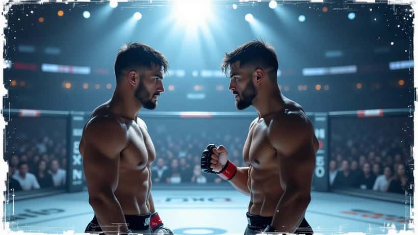 To MMA-fightere i en dramatisk octagon-duell før den store returkampen i 2026