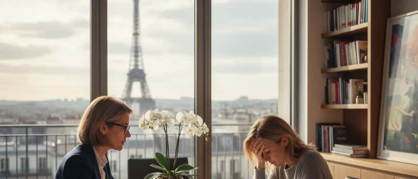 Avocat spécialisé en droit de la famille consultant avec une mère à Paris