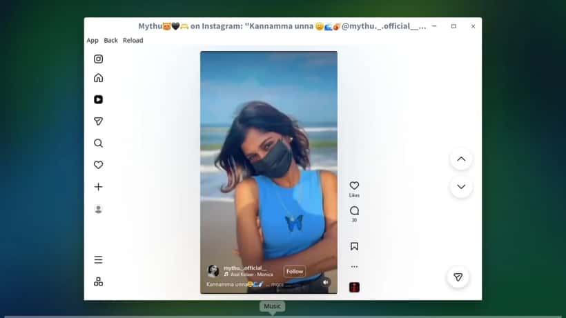 Schermata dell'app Instagram su desktop durante il down Meta del 12 giugno 2026