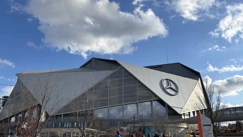 Mercedes-Benz Stadium em Atlanta, Georgia, sede da semifinal da Copa do Mundo 2026
