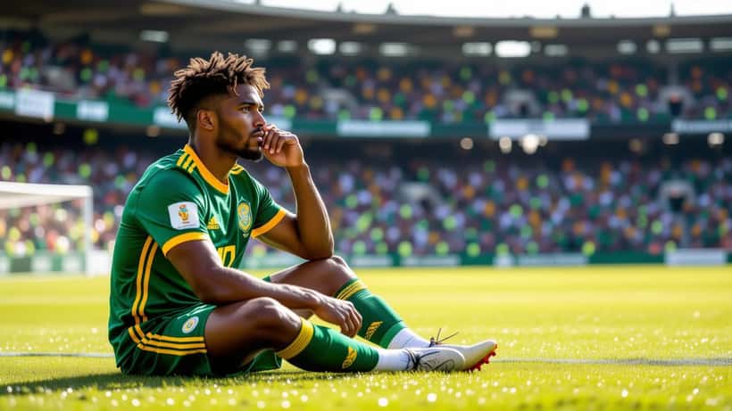 Jayden Adams, sydafrikansk midtbanespiller for Bafana Bafana ved VM 2026