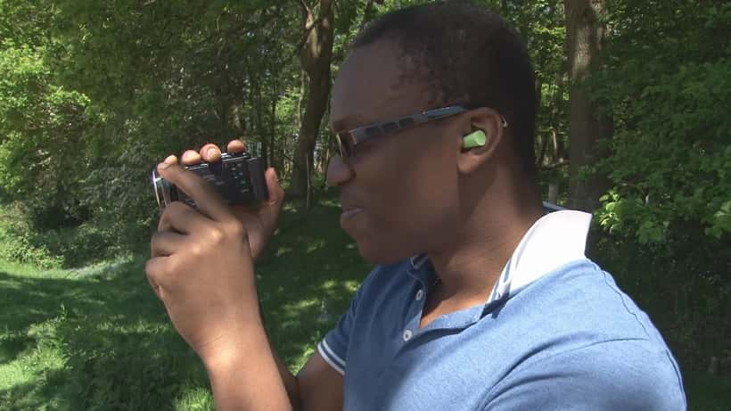 KSI, British YouTuber and content creator, at an outdoor shooting range