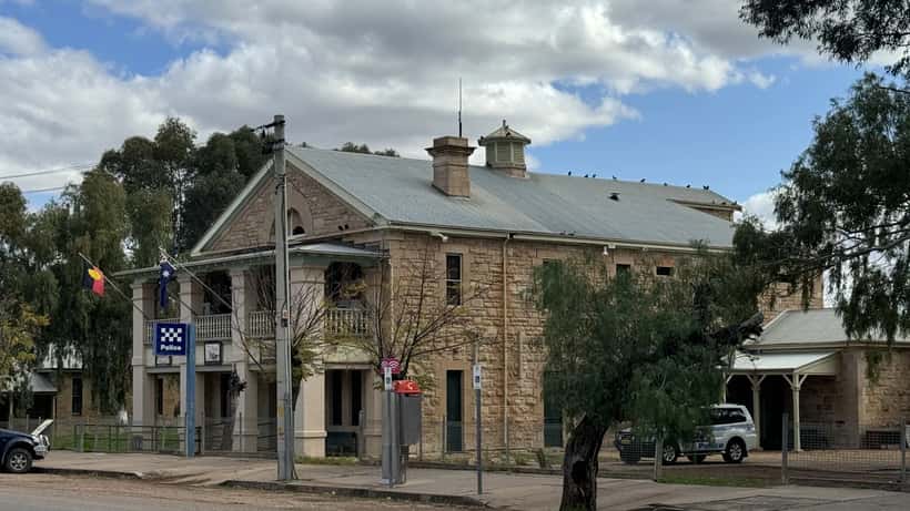 Street view of Wilcannia, remote NSW town, showing the isolated outback community affected by rural health service cuts