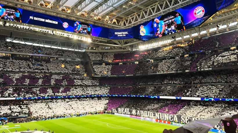 Santiago Bernabeu Stadium in Madrid Spain home of Real Madrid FC