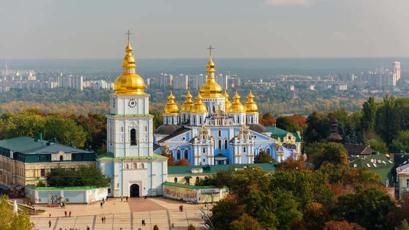 Das Goldene Michaelskloster in Kiew, Wahrzeichen der ukrainischen Hauptstadt