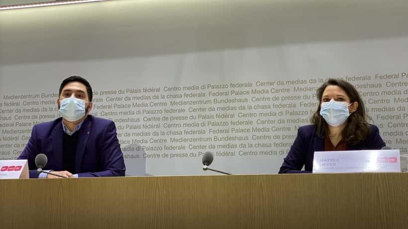 Mattea Meyer et Cédric Wermuth, co-présidents du PS suisse