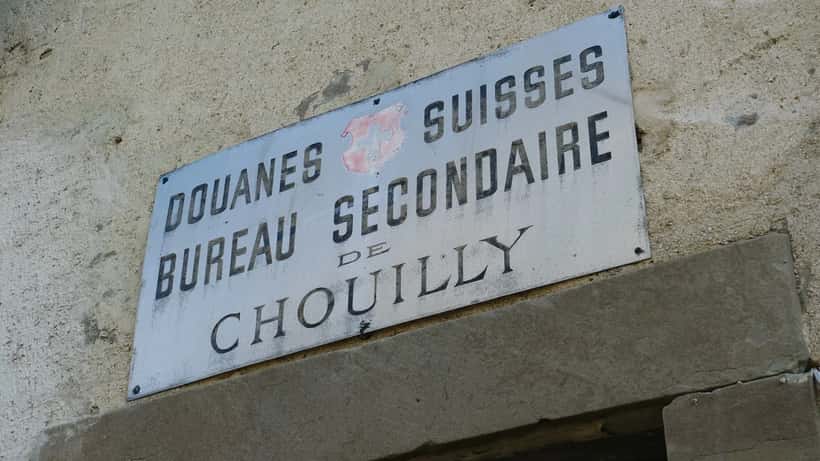 Poste de douane suisse secondaire de Satigny, frontière franco-suisse près de Genève