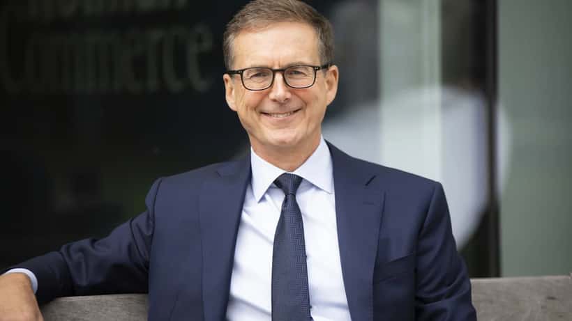 Tiff Macklem, gouverneur de la Banque du Canada, lors d'une conférence officielle