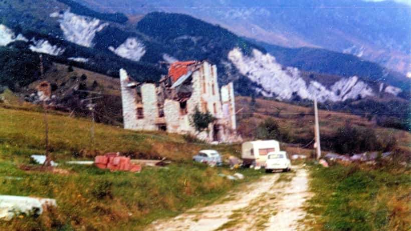 Borgo di Monteaperta danneggiato dal terremoto del Friuli del 6 maggio 1976