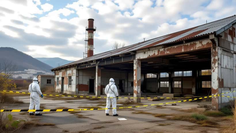 Area industriale abbandonata con coperture in Eternit sequestrata dalla Guardia di Finanza ad Amantea