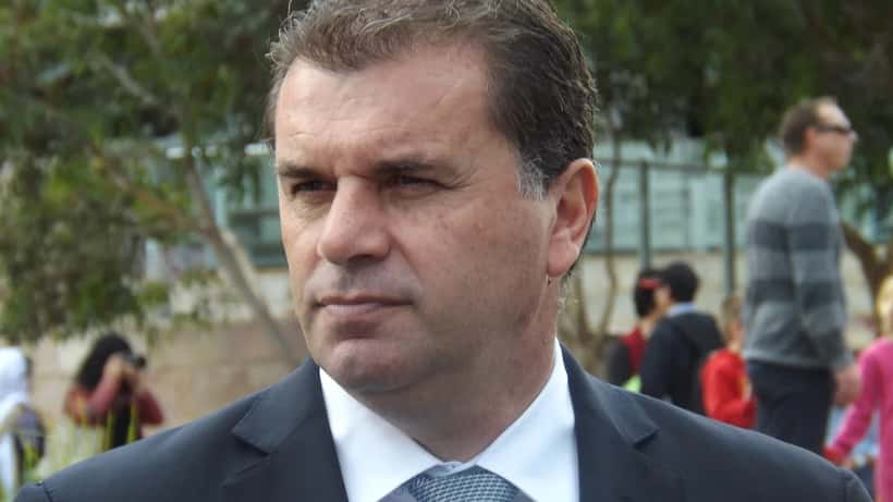 Ange Postecoglou manager press conference portrait