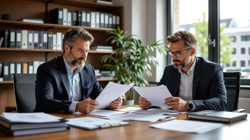 Arbeidsrechtadvocaat bespreekt WTTA-certificering met werkgever in Amsterdam kantoor