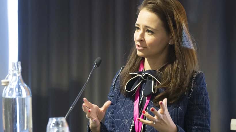 Alice Teodorescu Måwe, KD-politiker och EU-parlamentariker, vid Moderaternas idéprogramarbete
