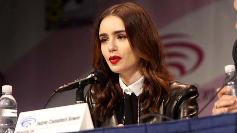 Skuespillerinden Lily Collins, CC BY-SA 2.0 Gage Skidmore