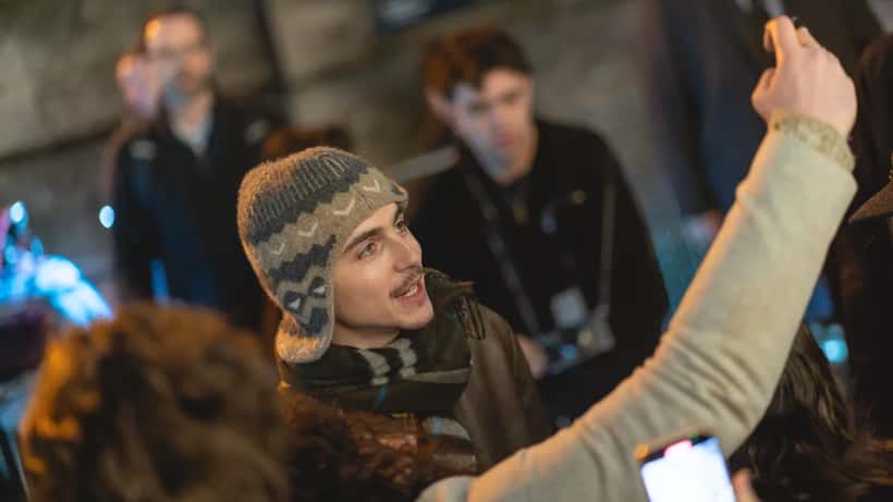 Timothée Chalamet at a formal film event in 2024
