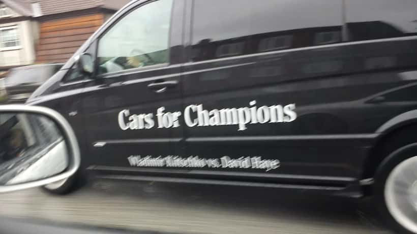 David Haye boxing press conference photo - Klitschko vs Haye fight promotion 2011