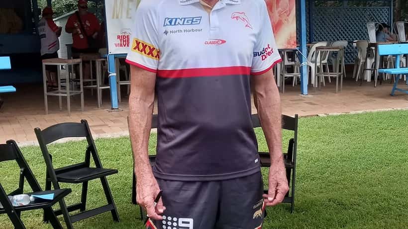 Wayne Bennett, NRL's legendary South Sydney Rabbitohs head coach, photographed at a Dolphins event