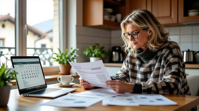 Contribuable examinant des documents fiscaux avant une souscription au capital de PME