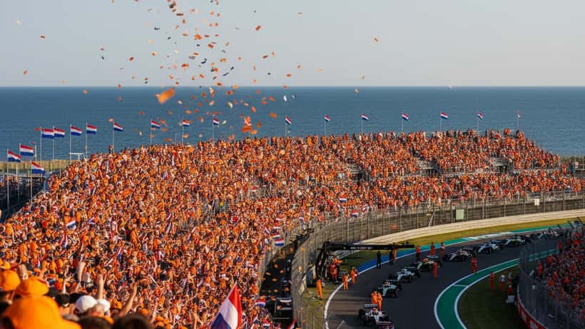 Oranje menigte op Zandvoort F1-circuit bij de laatste Dutch Grand Prix 2026