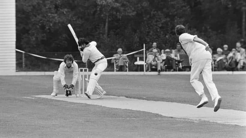 Pakistan cricket player batting during an international Test match