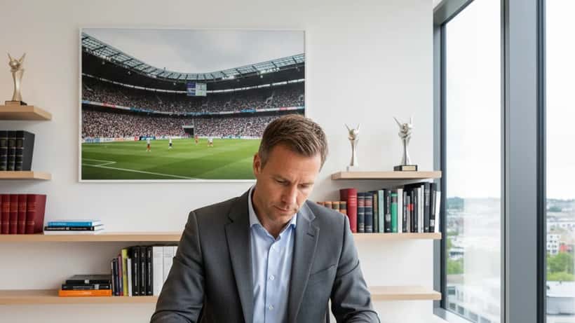 Norsk idrettsadvokat i Oslo-kontor som gjennomgår fotballkontrakt