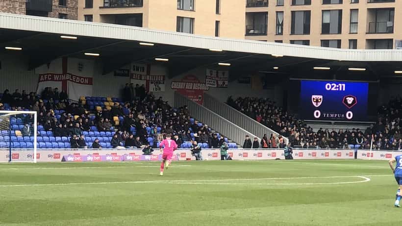 Salford City players in action during a League Two football match in 2025