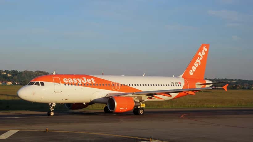 Airbus A320 d'easyJet Switzerland au sol sur un aéroport