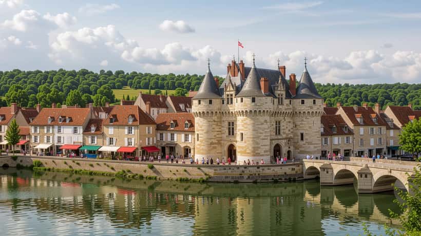 Forteresse royale de Chinon sur son éperon rocheux dominant la Vienne, Val de Loire