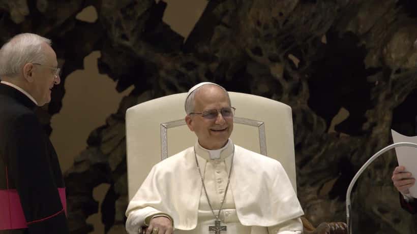 Le pape Léon XIV lors de sa visite à Paris en septembre 2026