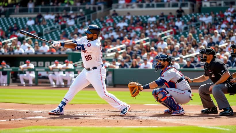 Estadio de béisbol con documentos legales y martillo de juez representando la regulación de apuestas deportivas en Astros vs Tigers 2026