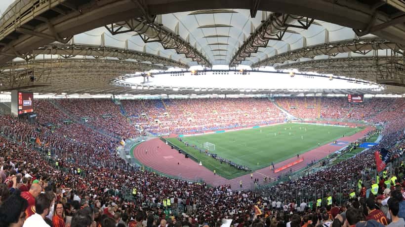 Vista panoramica dello Stadio Olimpico di Roma, uno degli impianti al centro del dibattito su Euro 2032
