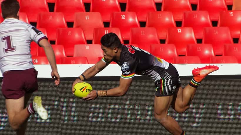 Brian To'o, Penrith Panthers winger, whose impending contract negotiations highlight key NRL employment law questions for athletes