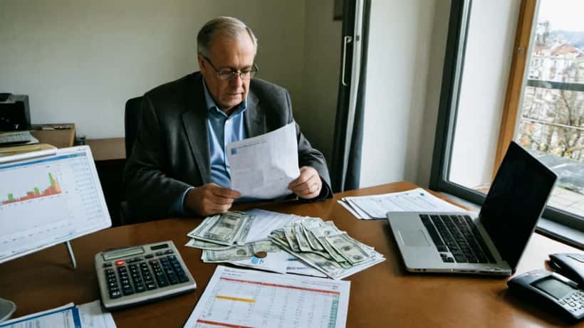 Homme consultant ses placements face à l'inflation zéro en Suisse 2026