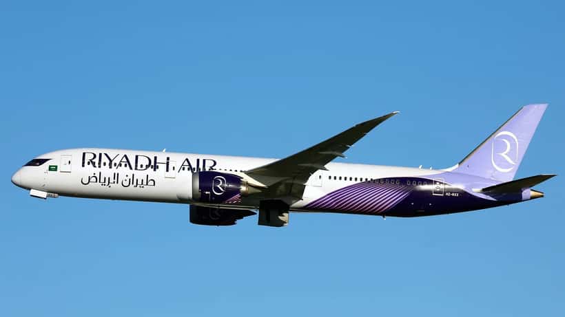 Riyadh Air Boeing 787-9 Dreamliner at London Heathrow Airport
