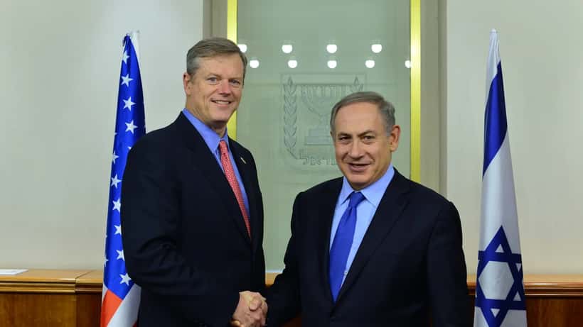 Israeli Prime Minister Benjamin Netanyahu at official meeting