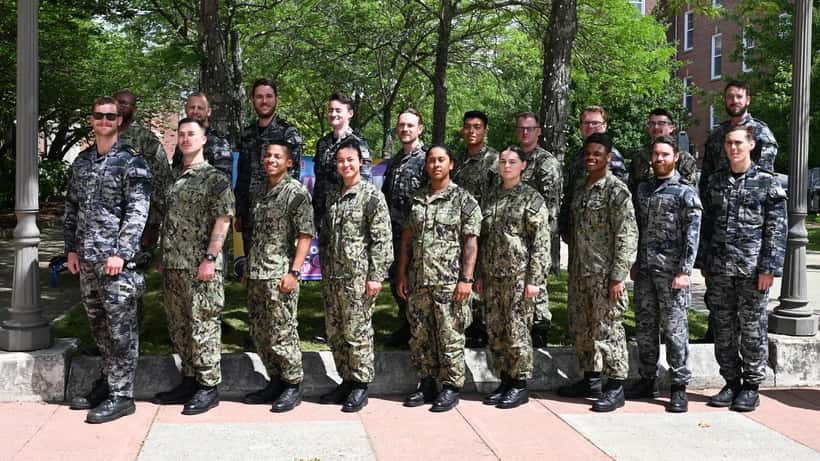 Royal Australian Navy sailors training at US Naval Submarine School as part of the AUKUS defence pact