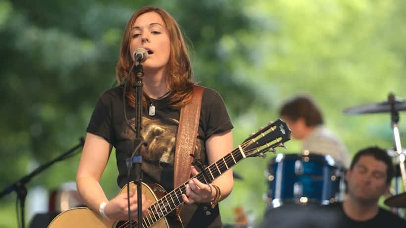 Brandi Carlile performing live on stage during The Human Tour 2026 arena run