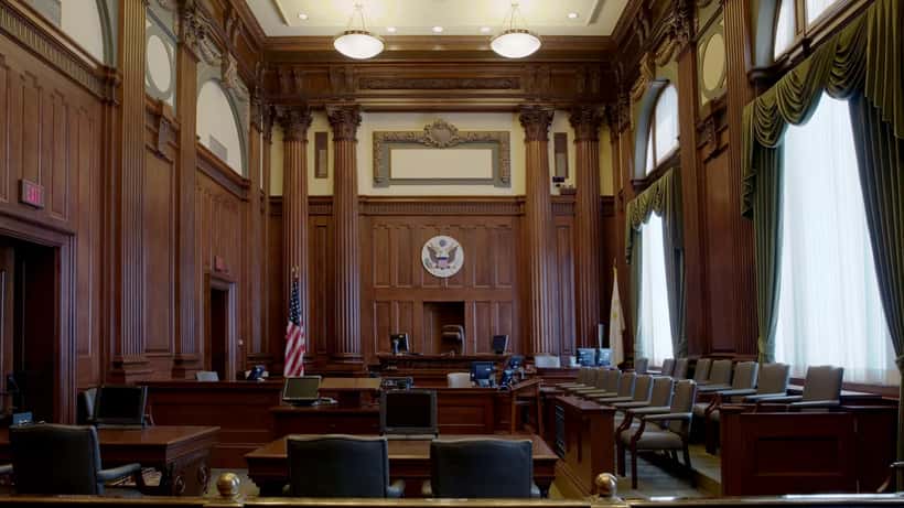 Sala del Tribunal Federal de los Estados Unidos en Providence, Rhode Island
