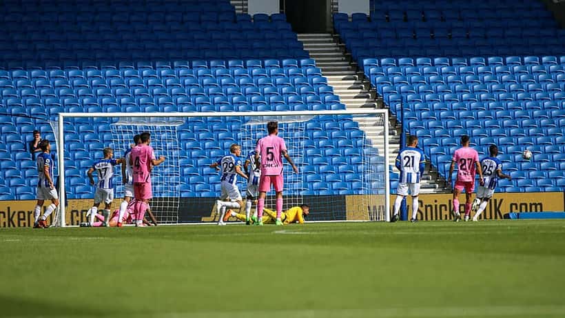 Deniz Undav im Brighton-Trikot beim Vorbereitungsspiel gegen Espanyol, Juli 2022