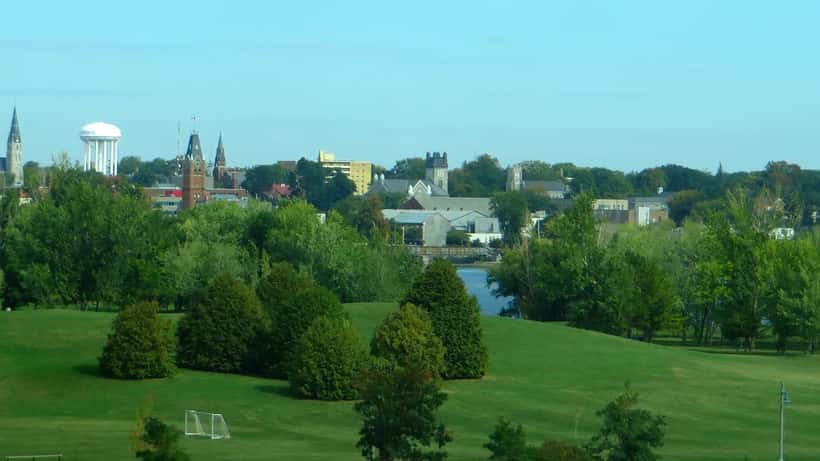 Street view of downtown Belleville, Ontario, Canada