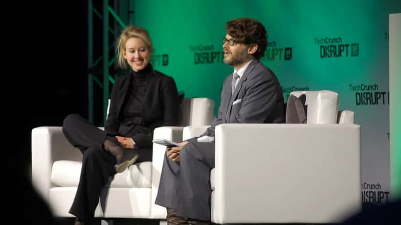 Elizabeth Holmes of Theranos during a speaking engagement