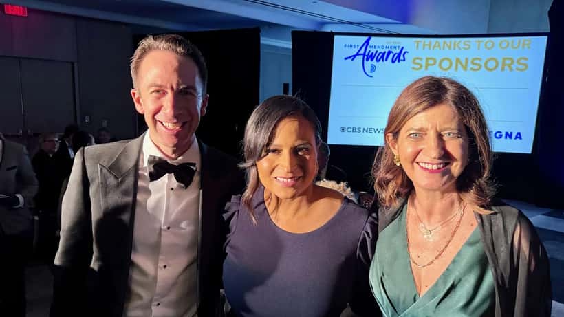 Kristen Welker tijdens een NBC Meet the Press uitzending