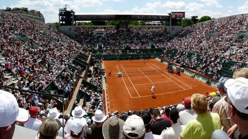 Roland Garros, Court Suzanne Lenglen, vista del campo da tennis a Parigi